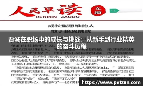 贾诚在职场中的成长与挑战：从新手到行业精英的奋斗历程